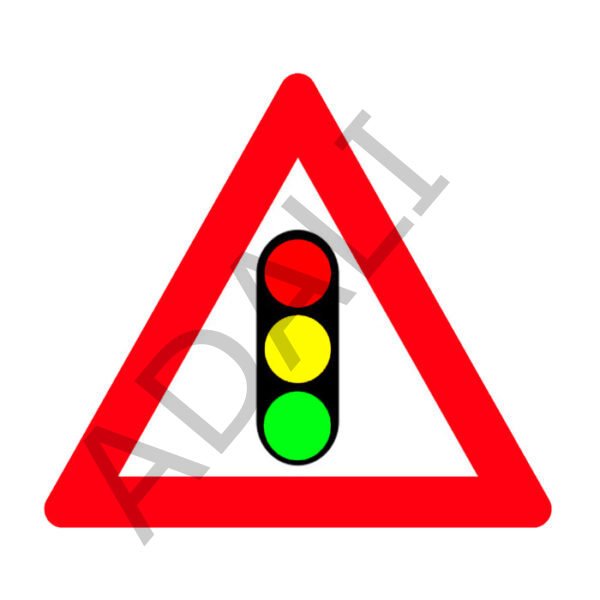 Işıklı İşaret Cihazı Levhası Trafik Tehlike Uyarı Tabelası T-16