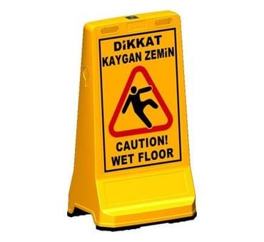 Ultra Levhalı Reklam Dubası (İki Yönde Uyarı)90X49.5X39.5 (ADL12421)