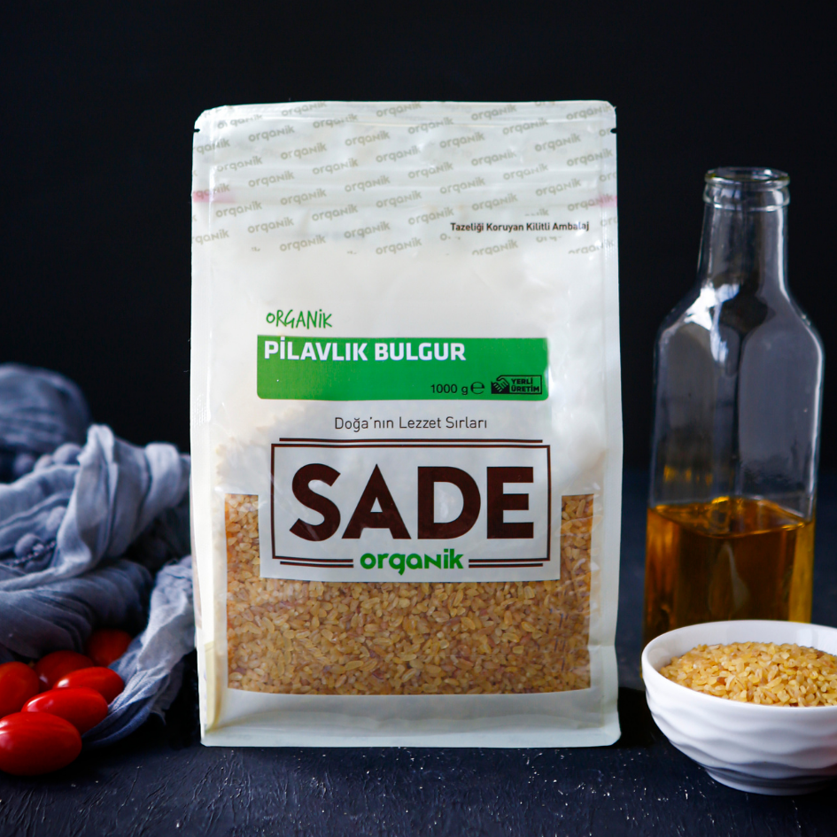 Sade Organik Pilavlık Bulgur 1000 gr