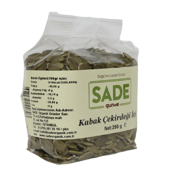 Sade Gurme Kabak Çekirdeği İçi 250 gr