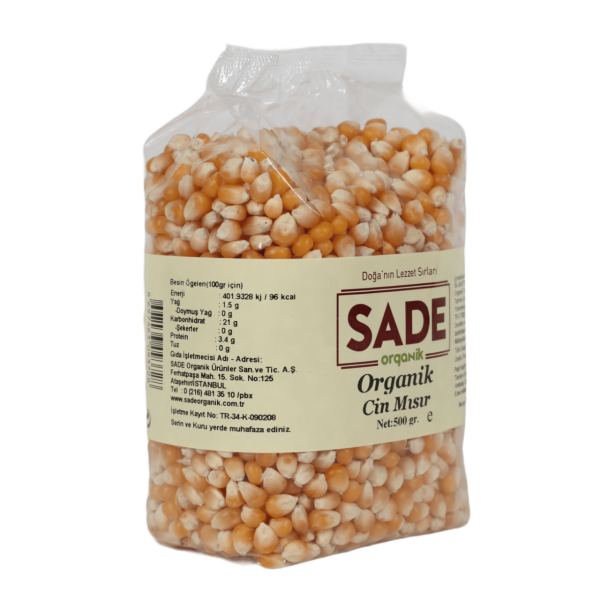 Sade Organik Cin Mısır-500 gr.