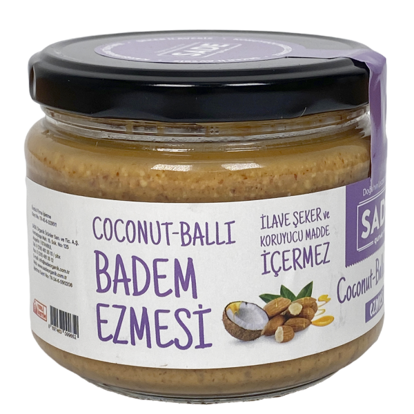 Sade Gurme Coconut & Ham Ballı Badem Ezmesi 280g