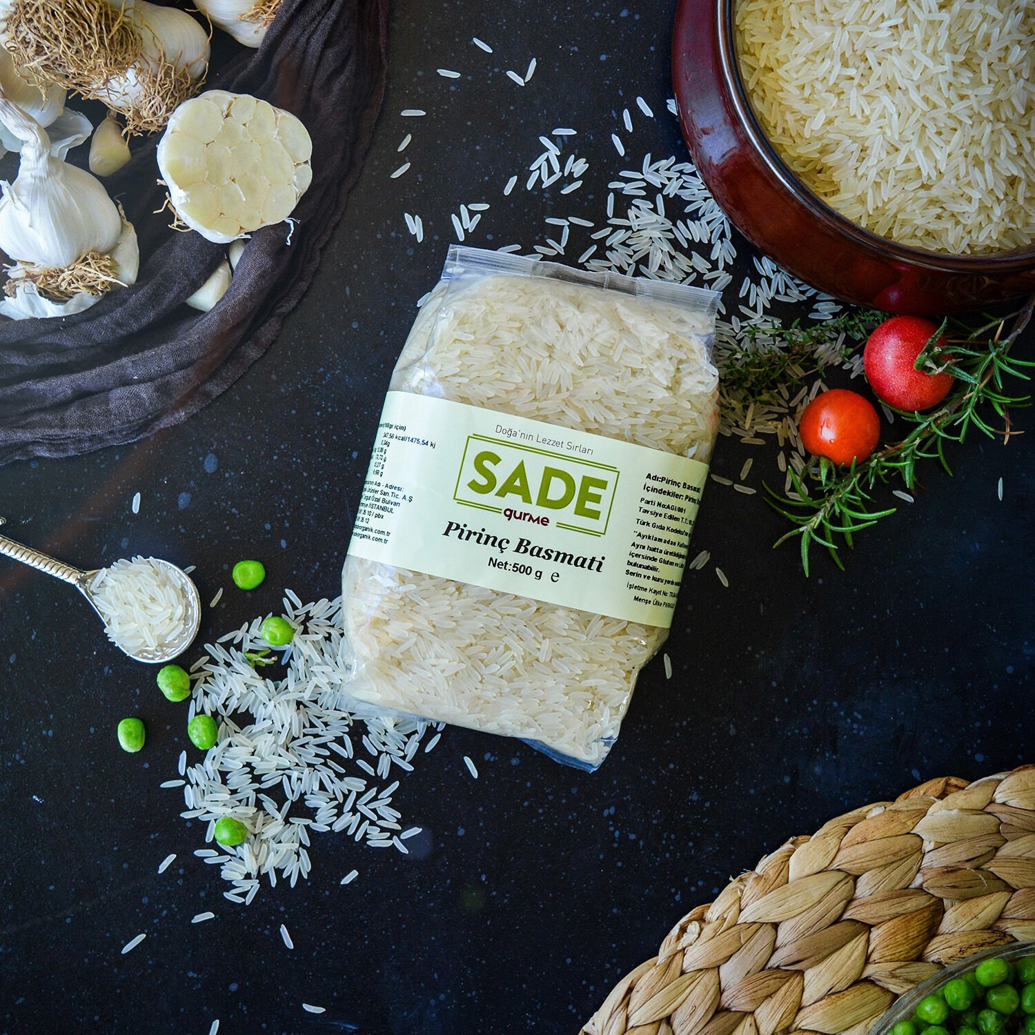 Sade Gurme Basmati Pirinç 500 Gr