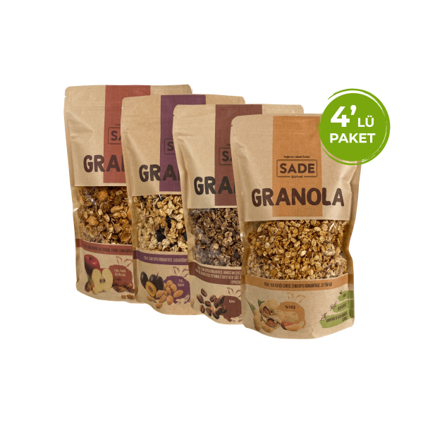 Sade Gurme 4 'lü Granola 360 GR x4