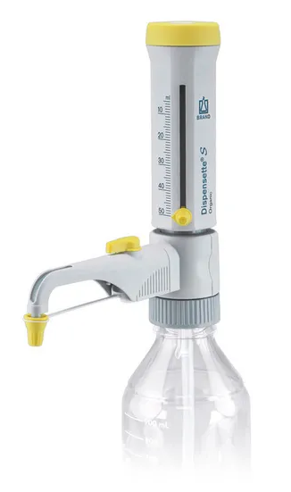 Dispensette, Manual Organik, Vanalı; 5-50 mL