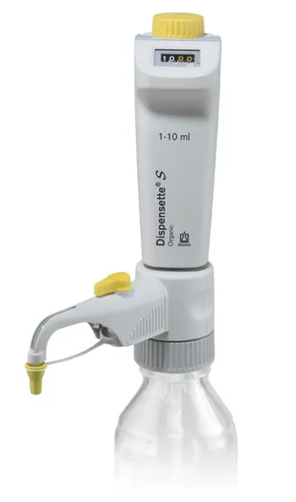 Dispensette, Dijital Organik, Vanalı; 1-10 mL
