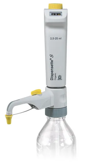 Dispensette, Dijital Organik, Vanalı; 5-50 mL