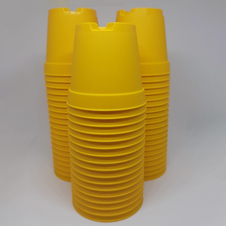 Sarı Üretim Saksıları-5.5 cm (20 Adet)
