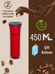 Mamma Maggie 2 Saat Sıcak Tutabilen Çift Katman Mug Bardak 450 ML.