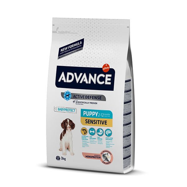 Advance Puppy Sensitive Somonlu Hassas Yavru Köpek Maması 3 Kg