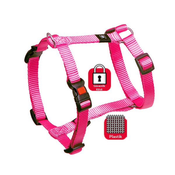 Karlie Kilitli Köpek Göğüs Tasması Xlarge Pembe 90-120 Cm