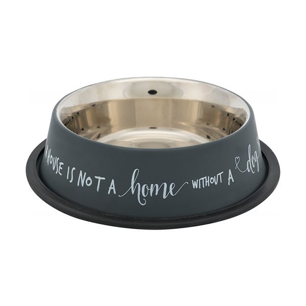Trixie Köpek Mama ve Su Kabı Paslanmaz Çelik Gri 0.70 Lt 21 Cm