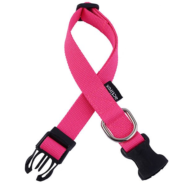 Actirex Neon Ayarlı Köpek Göğüs Tasması Pembe Medium 2x50-65 Cm
