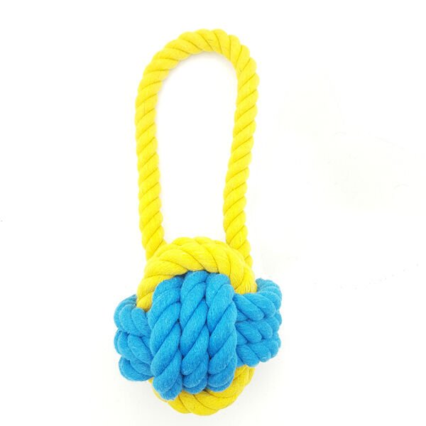Euro Dog Köpek Diş İpi Örme Topuzlu Turuncu 18 Cm