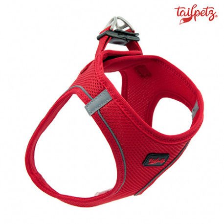 Tailpetz Air Mesh Köpek Göğüs Tasması (L) Kırmızı