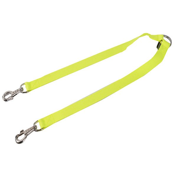 Actirex Neon Çift Köpek Gezdirme Tasması Sarı 2.5x30-30 Cm