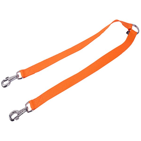 Actirex Neon Çift Köpek Gezdirme Tasması Turuncu 2.5x30-30 Cm