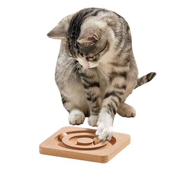Karlie Ahşap Kedi Zeka Oyuncağı 19x19x2 Cm