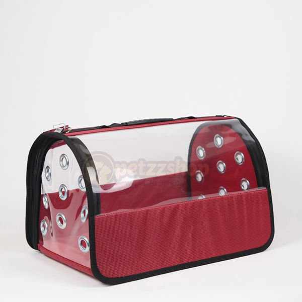 Lavista Şeffaf Flybag Pet Taşıma Çantası Kırmızı 26x43x27h Cm
