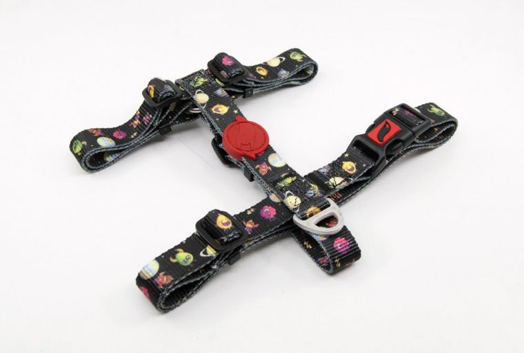 Tailpetz Space Desenli Köpek Göğüs Tasması Xsmall 19-33x22-37 Cm