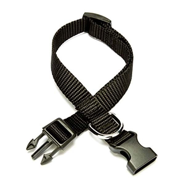 Doggie Classic Dokuma Köpek Boyun Tasması Medium Siyah 1,5x25-40 Cm