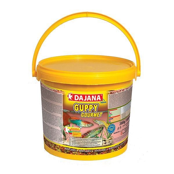 Dajana Guppy Gourmet Flakes Akvaryum Balık Yemi 10 Lt 2 Kg