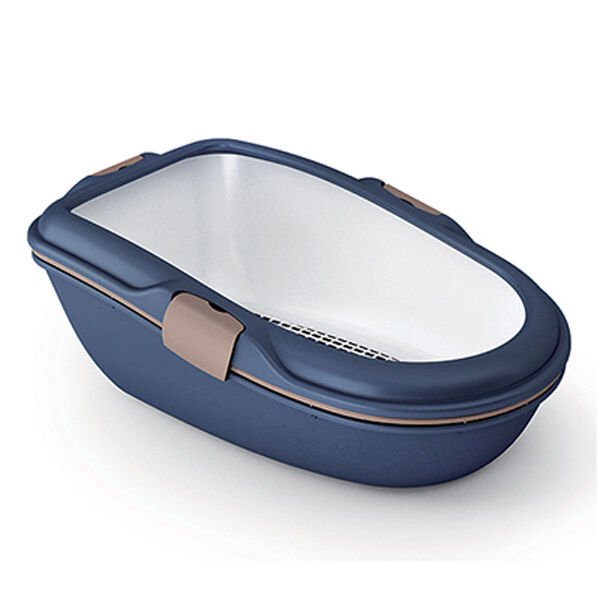 Stefanplast Furba Elekli Açık Kedi Tuvaleti Mavi 69x47x26 Cm