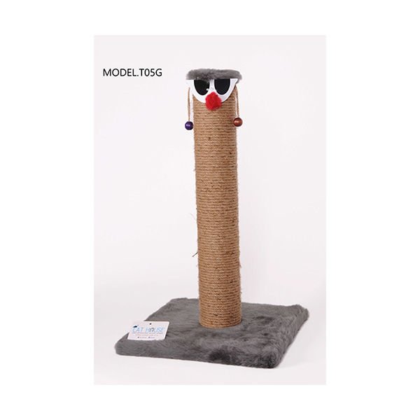 Cat Hause T05 Kalın Palyaço Kedi Tırmalama Tahtası Gri 60 Cm