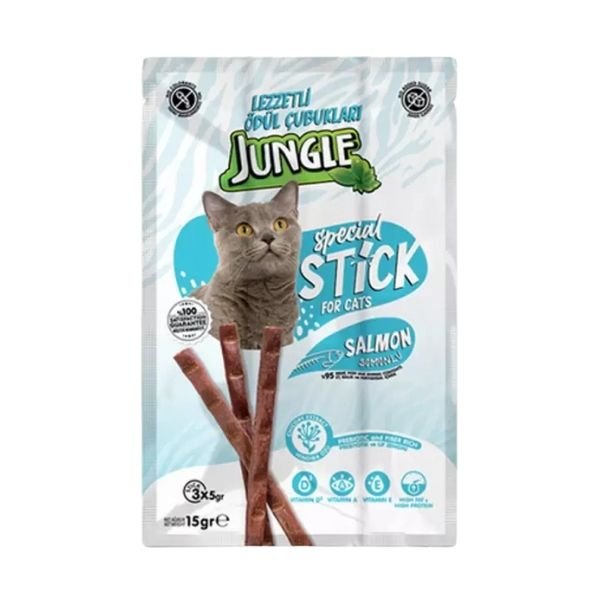 Jungle Somonlu Stick Kedi Ödülü 3 Adet 5 Gr