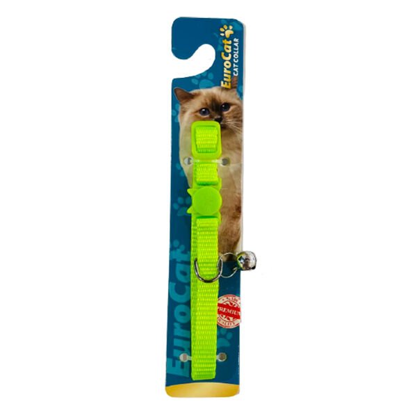 Eurocat Kedi Boyun Tasması Yeşil 10 Mm 28 Cm