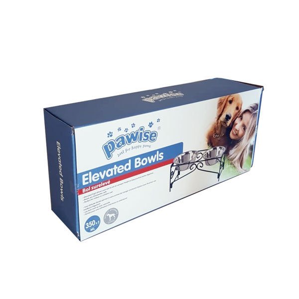 Pawise Melamin Gövdeli Köpek Mama ve Su Kabı Siyah 2 Adet 350 Ml