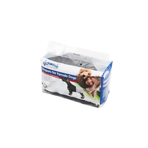 Pawise Köpek Alt Bağlama Bezi Large Siyah 12 Adet