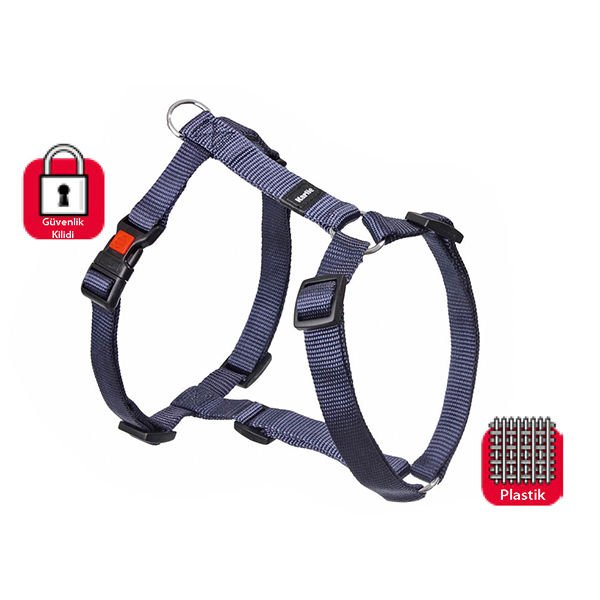 Karlie Kilitli Köpek Göğüs Tasması Xlarge Lacivert 90-120 Cm