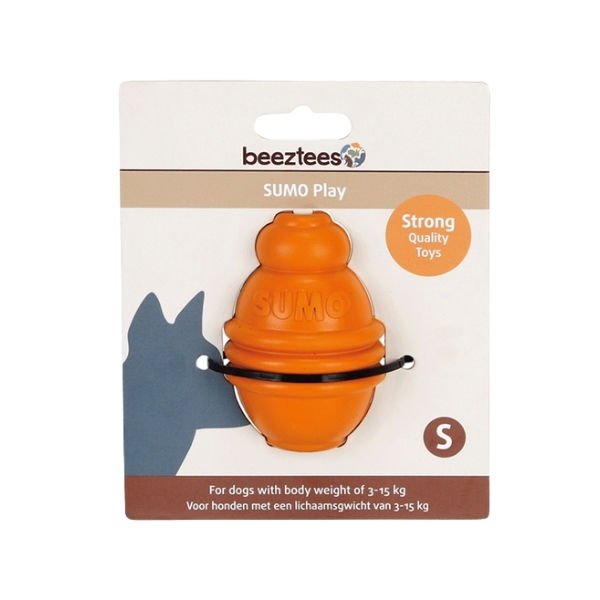 Beeztees Sumo Ödül Hazneli Kauçuk Köpek Oyuncağı Small Turuncu 8 Cm