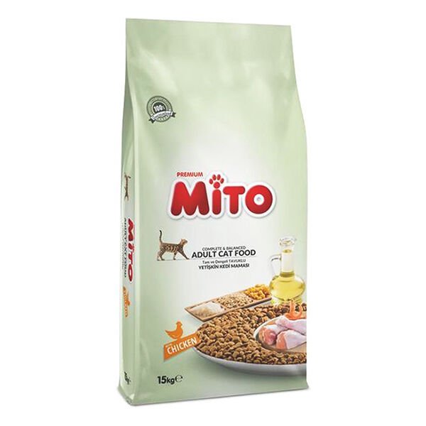 Mito Adult Tavuklu Yetişkin Kedi Maması 15 Kg