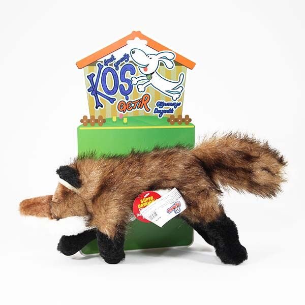 Petzz Koş Getir Sesli Peluş Tilki Köpek Oyuncağı 35 Cm