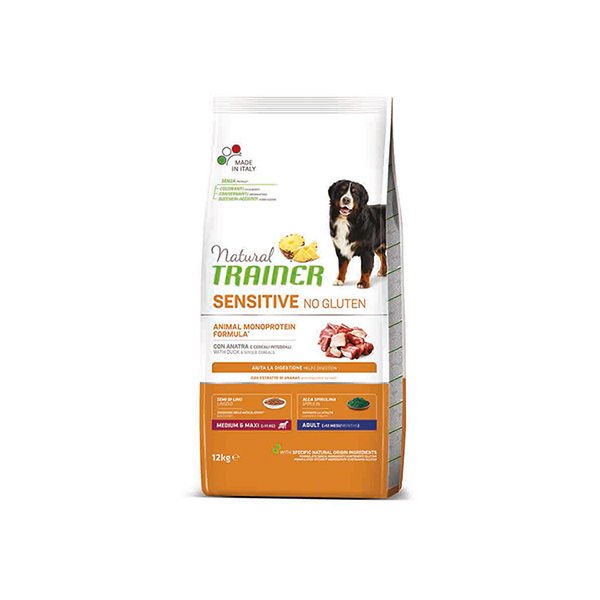 Natural Trainer Ördekli Glutensiz Hassas Yetişkin Köpek Maması 12 Kg