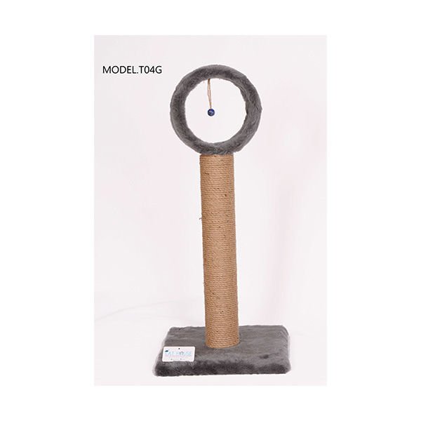 Cat Hause T04 Çember Yuvalı Kedi Tırmalama Tahtası Gri 76 Cm