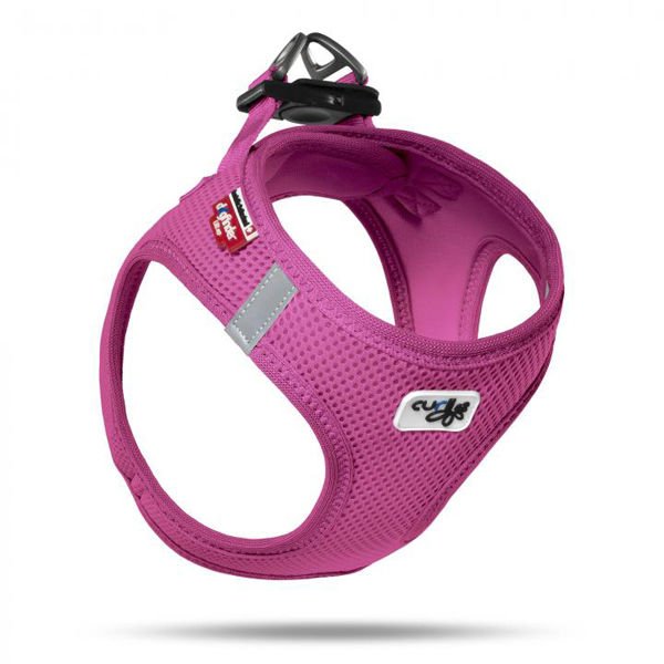 Curli Vest Air-Mesh Köpek Göğüs Tasması Fuşya XS 35-40 Cm