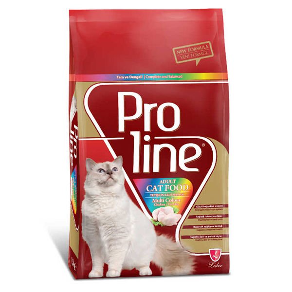 Proline Tavuklu Renkli Taneli Yetişkin Kedi Maması 1.5 Kg