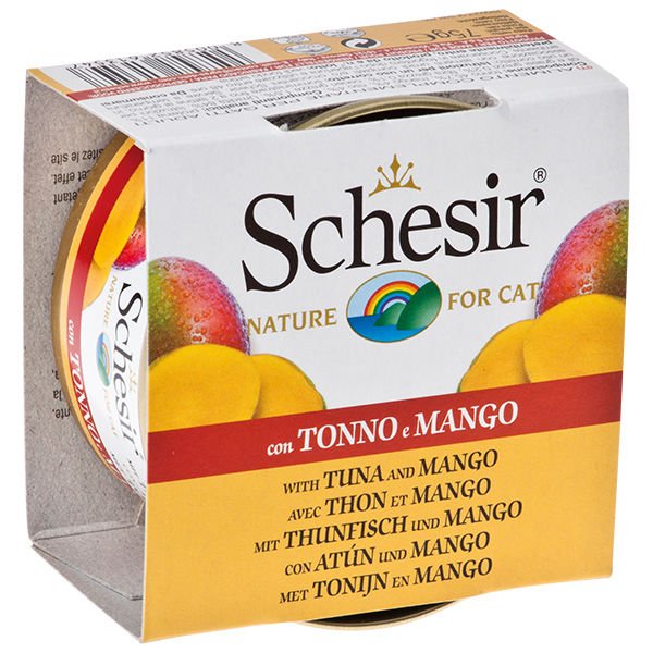 Schesir Ton Balık ve Mangolu Konserve Kedi Maması 75 Gr