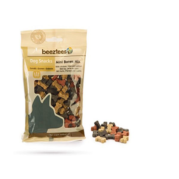 Beeztees Mini Bones Mix Tavuk ve Somonlu Köpek Ödül Bisküvisi 150 Gr