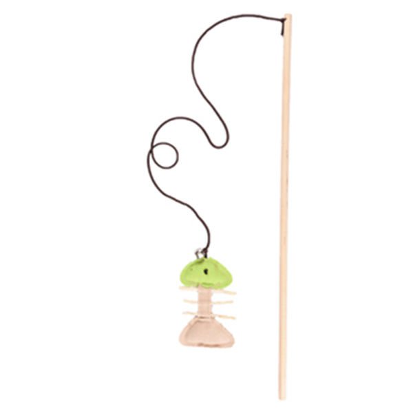 Flamingo Doğal Balıklı Kedi Oltası 15x9x43 Cm