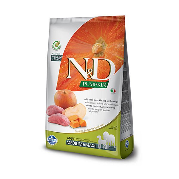 N&D Balkabaklı Domuzlu Orta ve Büyük Irk Yetişkin Köpek Maması 12 kg