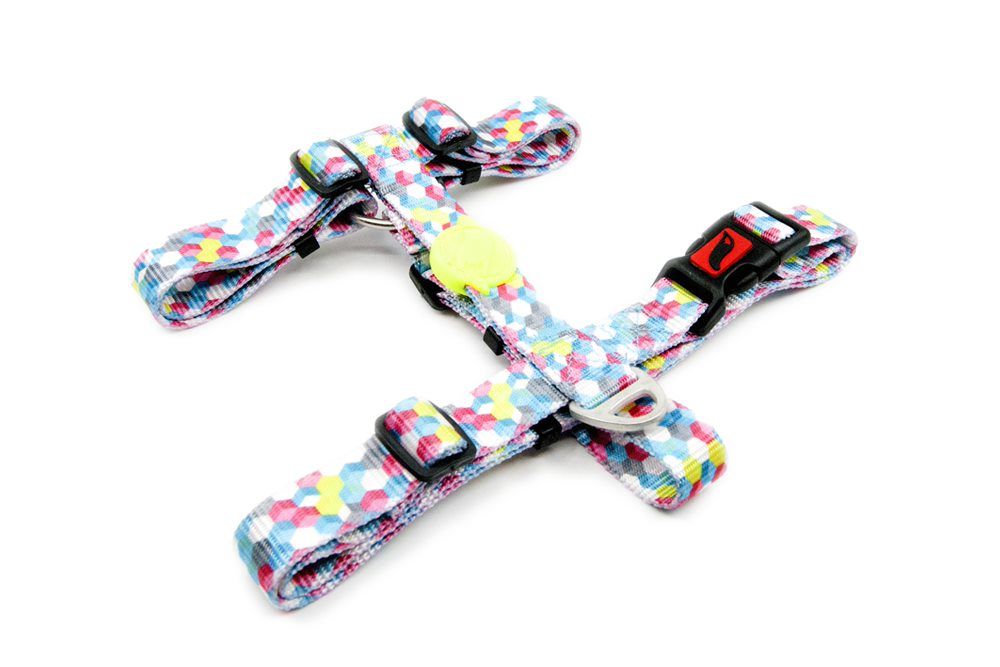 Tailpetz Cube Desenli Köpek Göğüs Tasması Xsmall 20-34x23-38 Cm