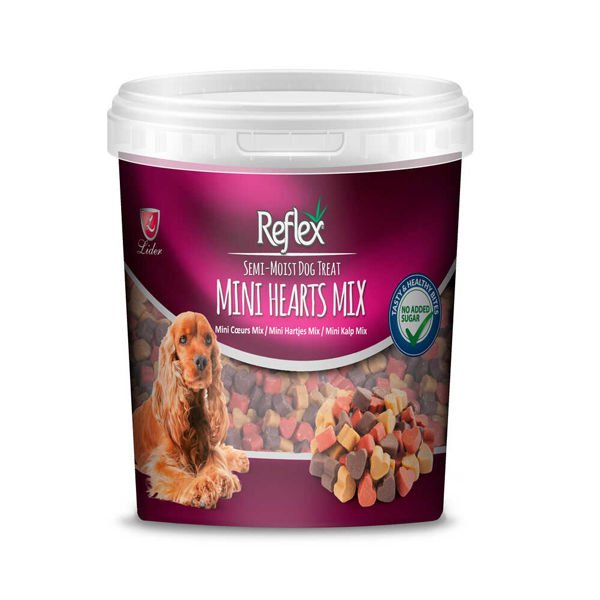 Reflex Semi Moist Mini Kalp Mix Köpek Ödül Maması 24x500 Gr