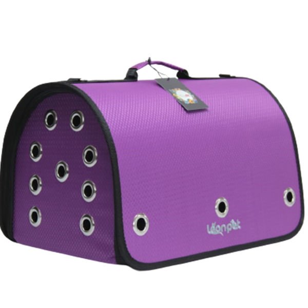 Leon Pet Kapalı Fly Bag Taşıma Çantası Morı 26x42x26h Cm