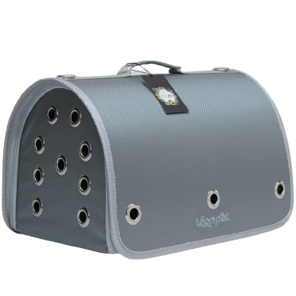 Leon Pet Kapalı Fly Bag Taşıma Çantası Gri 26x42x26h Cm