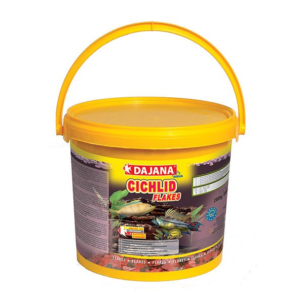 Dajana Cichlid Flakes Akvaryum Balık Yemi 10 Lt 2 Kg