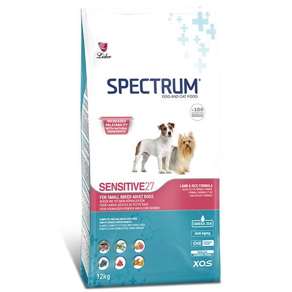 Spectrum Sensitive27 Hipoalerjenik Küçük Irk Kuzulu Yetişkin Köpek Maması 12 Kg